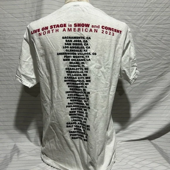 Band Tees l The 1975 White Graphic T-Shirt - Picture 2 of 6